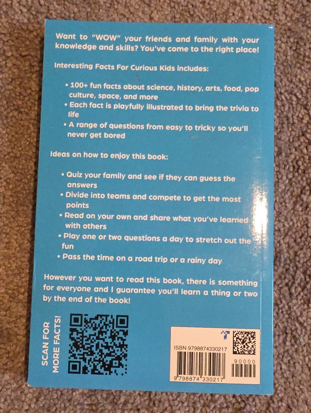 Interesting Facts for Curious Kids by David W. Leon - Orange Cover